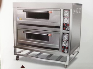 Horno de panaderí<span class=keywords><strong>a</strong></span> industrial <span class=keywords><strong>a</strong></span> <span class=keywords><strong>gas</strong></span>, máquina para hornear pasteles <span class=keywords><strong>caseros</strong></span>, pan y pasteles, cubierta comercial de 4 bandejas, 2 cubiertas - Product Image 2