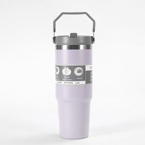 Gobelet isotherme en acier inoxydable pour café, avec couvercle, double paroi, tasse de voyage, 30 oz, vente en gros - Product Image 4