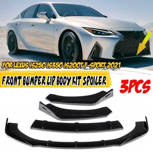 3x <b>Car</b> Front Bumper Lip Body Kits Spoiler Lip <b>Diffuser</b> Deflector Lips <b>for</b> LEXUS IS200T IS250 IS350 ISF GS350 ES300h ES330 ES350 - Product Image 1