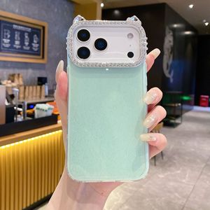 Custodia per cellulare di lusso con design gatto carino e fotocamera per <span class=keywords><strong>iPhone</strong></span> 17 Air 16 15 14 13 <span class=keywords><strong>12</strong></span> <span class=keywords><strong>Pro</strong></span> <span class=keywords><strong>Max</strong></span>, cover posteriore in TPU con lente IMD e fiocco dorato - Product Image 6