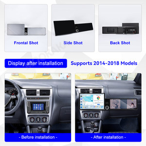 Autoradio MOOKAKA 13,1+12,3 pouces pour Volkswagen <span class=keywords><strong>Fox</strong></span> 2014-2018, navigation GPS Android, stéréo, CarPlay sans fil, autoradio Plug and <span class=keywords><strong>Play</strong></span> - Product Image 4