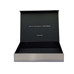 Factory Price Custom Hologram Laser Printing Rigid Packaging Gift <b>Box</b> with Magnetic Closure and <b>Silver</b> Foil - Product Image 2