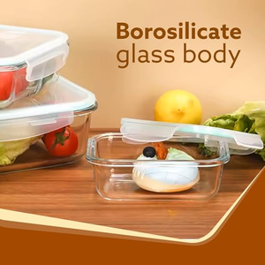 Conteneur alimentaire en verre personnalisable et écologique, compatible micro-ondes, ustensile de cuisine pour plat à four et usage quotidien - Product Image 4