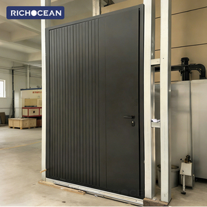 Puertas <span class=keywords><strong>de</strong></span> Seguridad Antirrobo <span class=keywords><strong>de</strong></span> Entrada Principal, Fabricadas a Medida por RICHOCEAN, Puertas Exteriores Pivotantes <span class=keywords><strong>de</strong></span> Aluminio para Villa - Product Image 1