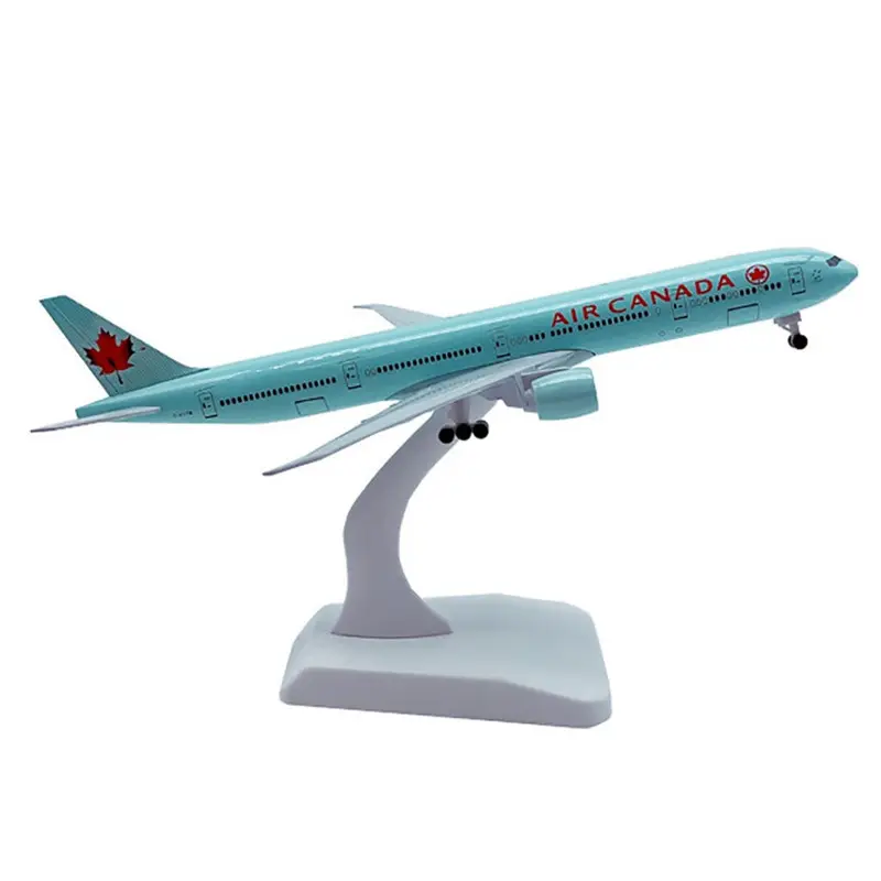 Boeing-modelo de avión de aleación 777, 20cm, figura coleccionable de aviación, ornamento en miniatura, juguetes de recuerdo, gran oferta