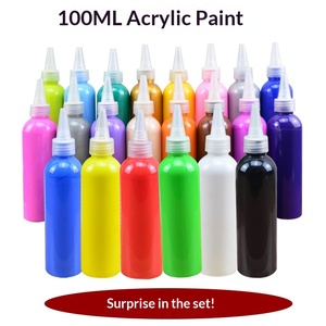 Pittura Acrilica per Bambini 100ml, Pigmento Organico a Base d'Acqua per Dipingere a Mano, Decorare Bambole in Gesso, Arte Murale Interna ed Esterna, 1kg all'Ingrosso - Product Image 4