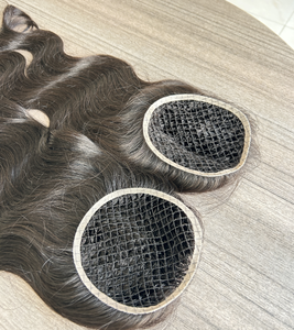 Cabello Virgen Brasileño de la Mejor Calidad, 20 Pulgadas, Ondulado, 130% de Densidad, Base Transpirable de Malla de Red 5x5, Grado 12A, Topper para Mujer - Product Image 5