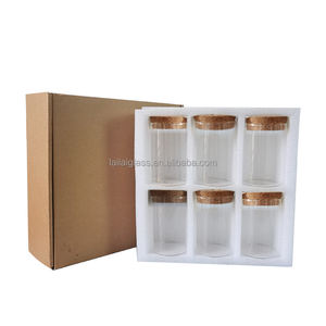 Set di 6 Bottiglie <span class=keywords><strong>in</strong></span> Vetro per Piante Idroponiche, Vasi Decorativi da Scrivania con Tappo <span class=keywords><strong>in</strong></span> Sughero per Micro-paesaggi Ecologici - Product Image 6