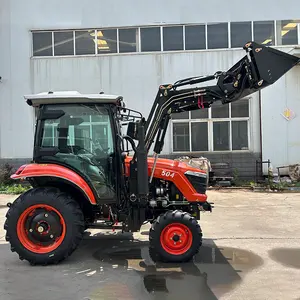 Penjualan laris traktor Mini 50HP traktor kecil dengan pemuat depan dan banyak lampiran