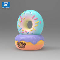 Ballon gonflable géant pour pain donut Décoration alimentaire gonflable pour dessert Décoration publicitaire de gâteau gonflable