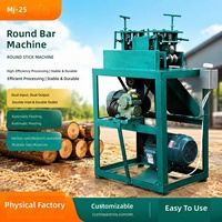 Machine automatique de travail du bois pour la fabrication de tiges rondes MJ-25, petite machine multifonctionnelle pour la fabrication de bâtons ronds, machine à barres rondes