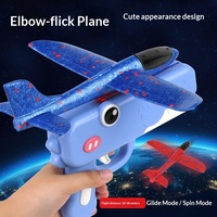 Avión de Espuma de Gran Tamaño, Lanzador Manual, Modelo para Lanzar, Juguete Unisex para Exteriores