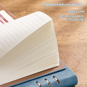 Loose-Leaf da bìa cứng máy tính xách tay độn A5 có thể tháo rời kinh doanh cao giá trị cuộc họp văn phòng tùy chỉnh có thể in logo Quà Tặng - Product Image 3