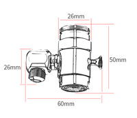 Robinet de salle de bain en cuivre Hongdec à double fonction avec aérateur, design moderne, rotation à 360 degrés, économiseur d'eau, pulvérisateur à bulles pressurisé