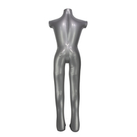 Mannequin de torse suspendu gris, Mannequin gonflable en plastique PVC