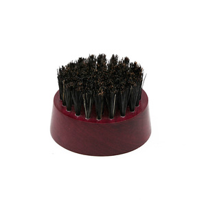 Brosse à barbe ronde Playboy en poils de sanglier, manche en bois de rose noir, outil de coiffage hydratant et massant - Product Image 5