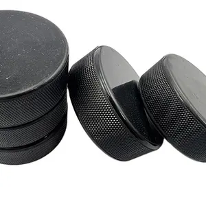 Logo in ấn cao su Ice Hockey pucks Rắn cao su căng thẳng Hockey Puck