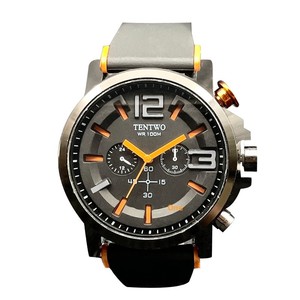 Reloj de Hombre Moderno y Elegante Estilo Hip-Hop; Reloj Deportivo Casual de Cuarzo con Correa de Acero Inoxidable, Resistente al Agua <span class=keywords><strong>100M</strong></span>, Verano 2024 - Product Image 5