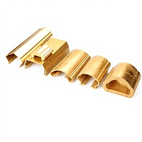 Profilé en laiton extrudé HPb58-2 personnalisé, garde-corps d'escalier décoratif moderne pour intérieur, durable pour la décoration intérieure de villa