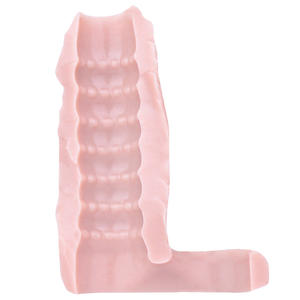 FAAK Dildo berongga realistis cincin lengan <span class=keywords><strong>Penis</strong></span> bagian terbuka ukuran <span class=keywords><strong>S</strong></span> M silikon Dildo cincin selubung pembesar <span class=keywords><strong>Penis</strong></span> mainan seks untuk pria - Product Image 6