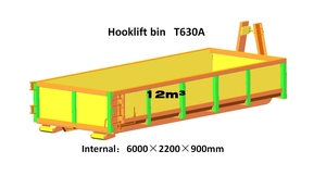 Контейнеры для мусора с крюковым захватом, мобильные контейнеры для мусоровозов - Product Image 2
