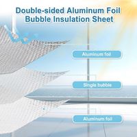 Nouvelle annonce tissu de feuille de bulle d'aluminium absorbant les chocs de forme carrée industrielle bon matériau d'isolation thermique pour les hôtels