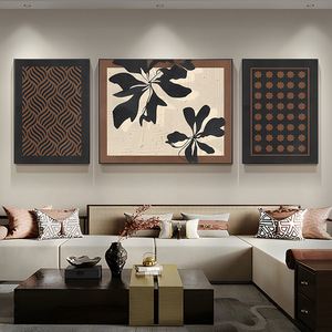 Hiện Đại 3D Triptych Leopard Sơn Cao Cấp Cổ Pháp Ý Nghĩa Cho Sofa Nền Tường Trang Trí Nội Thất Treo Phòng Khách Vải - Product Image 3