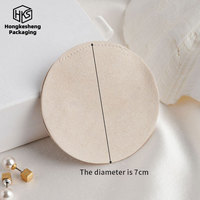 HKSLW Vente en gros de pochettes rondes pour bijoux avec logo personnalisé 7x7 cm, multicolores, pour perles en vrac, accessoires, colliers, pochette à bijoux