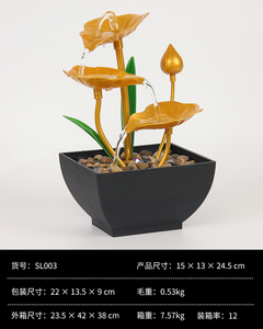 Floraison <span class=keywords><strong>lumineuse</strong></span>: <span class=keywords><strong>fontaine</strong></span> d'<span class=keywords><strong>eau</strong></span> décorative LED pour décoration de patio de jardin de bureau <span class=keywords><strong>à</strong></span> domicile - Product Image 2