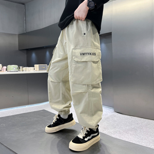 <span class=keywords><strong>Pantalon</strong></span> <span class=keywords><strong>cargo</strong></span> polyvalent à la mode pour enfants de la saison d'automne et d'hiver pour garçons - Product Image 2