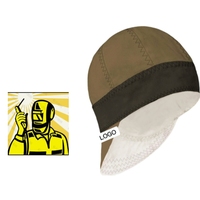 Casque de soudeur ignifuge réversible, chapeau de soudeur en coton pur, lavable et durable pour l'Europe et l'Amérique