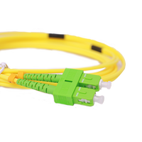 Kabel Patch Fiber Single Mode yang Dapat Disesuaikan FC UPC-SC APC Duplex untuk Penggunaan FTTH di Dalam Ruangan