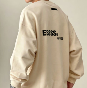 Sudadera Fear para hombre, personalizada, de alta calidad, estampada, de algodón francés de 400 g/m², con hombros caídos, para otoño. - Product Image 1