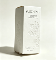 Papier recyclé écologique pour cosmétiques, boîte d'emballage de parfum avec motif de rose en relief