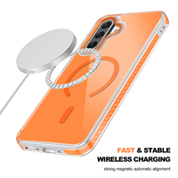 Étui magnétique coloré IVYMAX, protection intégrale en TPU, antichoc, charge sans fil, pour téléphone portable Samsung Galaxy A17
