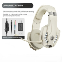 Casque de jeu sans fil KOTION EACH G9000MAX 5.3 avec microphone, ANC, conception supra-auriculaire, son Hi-Fi, étanche IPX0, pour le sport