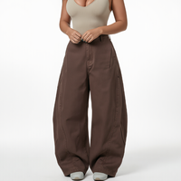 Celana Jeans Wanita Model Y2K Vintage Straight Barrel Leg Breathable Waist Bentuk Sabit Low Crotch Loose Fit Kancing Light Wash Streetwear