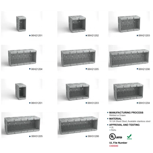 Các Loại Chuyển Đổi Điện Hộp Kim Loại Ổ Cắm Duy Nhất Muti Gang Octagon Mạ Kẽm Thép Vuông Điện Hộp Nối Với Khung - Product Image 3