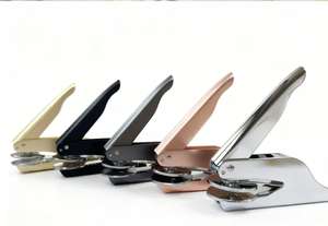 Sello de mano de acero para grabado de logotipos, emblema personalizado, sello de relieve para logotipos, sello metálico, sello de mano - Product Image 3