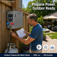 Chauffe-eau à gaz portable Zentopia pour douche de camping 3L 6KW Type cheminée Vente en gros OEM Logo personnalisé