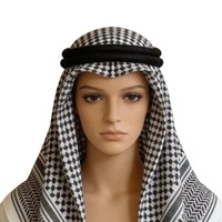 Shemagh de haute qualité en gros, 100% polyester, 55*55, écharpe arabe pour hommes