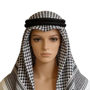 Shemagh al por Mayor de Alta Calidad, 100% Poliéster, 55*55, Pañuelo Árabe para <span class=keywords><strong>Hombre</strong></span> - Product Image 4
