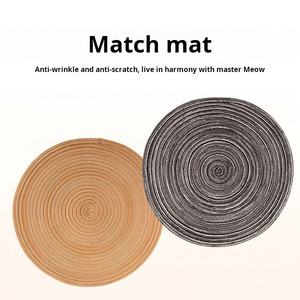 โซฟาโซฟาห้องนั่งเล่นเชือกตาข่ายทอด้วยเชือกบ้านสุนัขสีแดงบ้านแมวโต๊ะกลมขนาดเล็กโต๊ะกาแฟ - Product Image 5