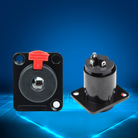 Prise jack mono verrouillable 1/4 pouce OEM, montage sur panneau, avec loquet rouge à dégagement rapide pour table de mixage, amplificateur, boîtier, boîte de jonction DIY, fourniture d'usine