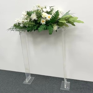 Expositor Rectangular de Metal Transparente Personalizable de Lujo para Flores, de Alta Calidad, para Centros de Mesa de Boda y Decoración del Hogar - Product Image 3
