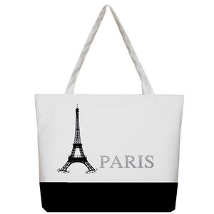 Bolsas de Playa de Lona Estampadas de París, Verano 2020, Bolsas de Playa Extra Grandes, Bolsas de Compras - Product Image 5
