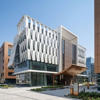 Panneau en aluminium moderne à double couche revêtu de PVDF, écologique, anti-UV, ignifuge, imperméable, pour villa en climat froid en Asie centrale