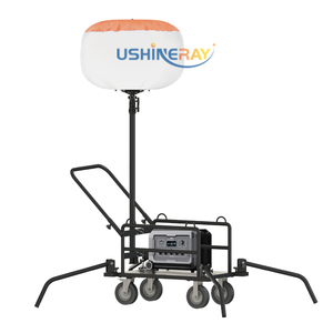 รถเข็นไฟบอลลูน LED 320W พร้อมแหล่งจ่ายไฟแบบพกพาสำหรับการตั้งแคมป์กลางแจ้ง การเดินทางเคลื่อนที่ และไฟส่องสว่างกิจกรรมกลางคืน - Product Image 1