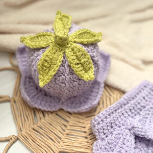 Bandeau bébé fait main à volants en laine tricotée, couleur unie, accessoire pour cheveux d'infant pour fête - Product Image 3