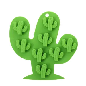 Bacs à glaçons bon marché moule en silicone moule réutilisable en silicone pour cactus moule à glaçons en silicone moule à glace